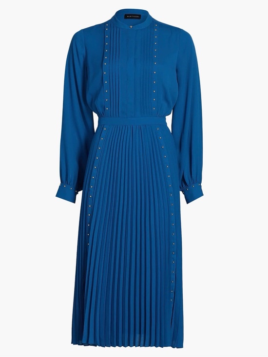 Elie Tahari Dresses & Skirts - NWT Elie Tahari The Alania Pleated Midi-Dress Blue Stone Color, Size 16